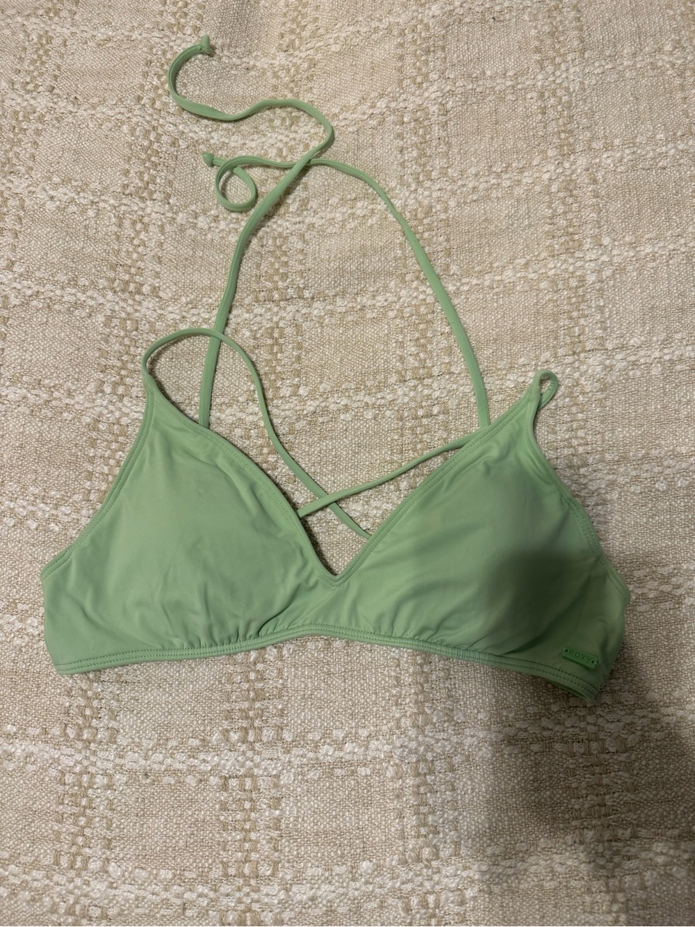 Roxy Light Green Bikini Top